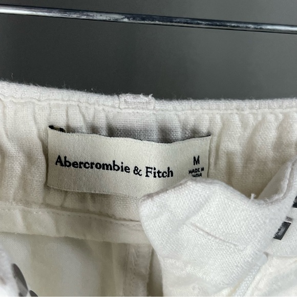 Abercrombie & Fitch Sloane White Wide-Leg Women's Pants size medium - Picture 7 of 7